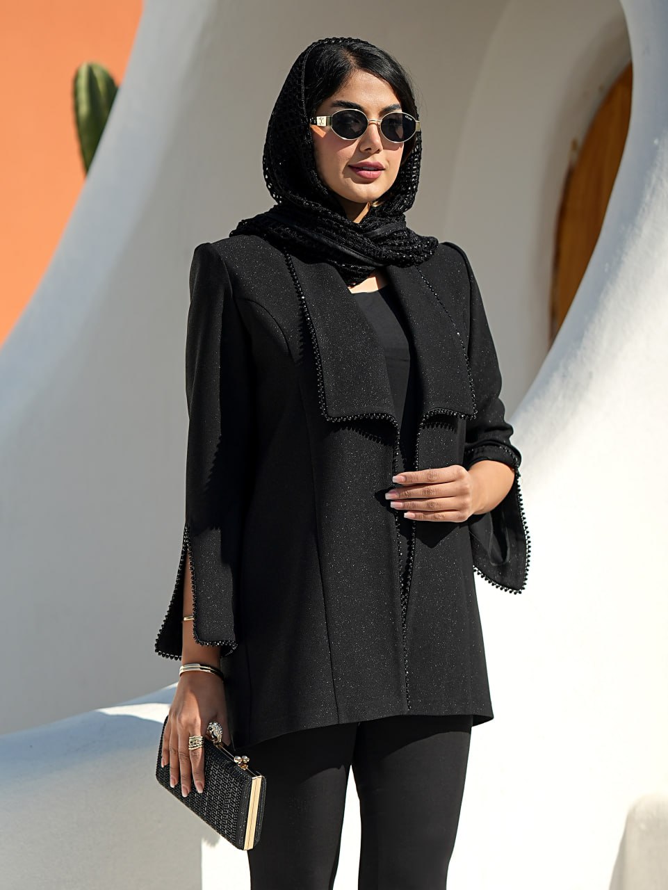 مانتو کتی مجلسی سنگدوزی شده ( کاملا مزونی)