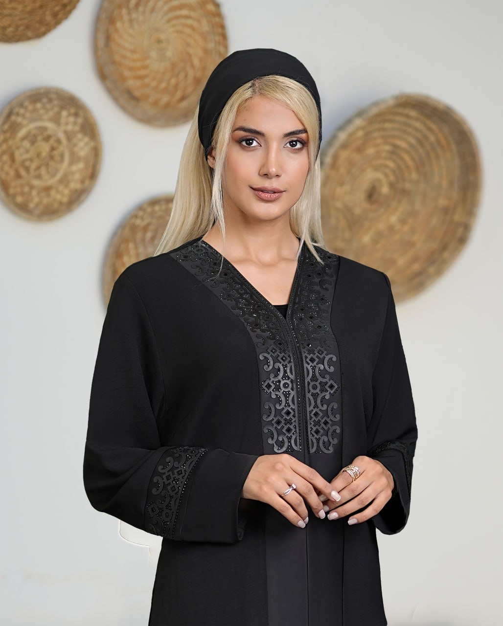 مانتو مجلسی با خرجکار  حرفه ای (سایز بزرگ)