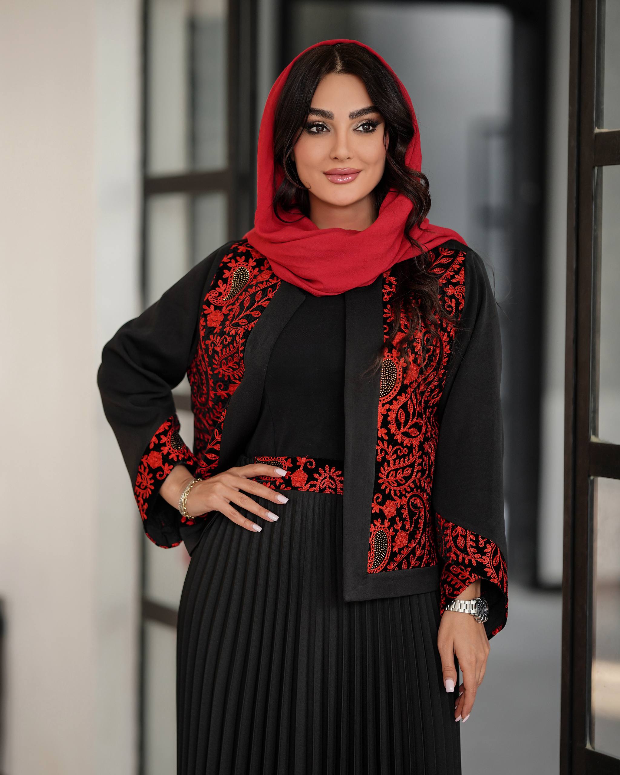 کت دامن پلیسه مزونی ساناز (یلدایی)