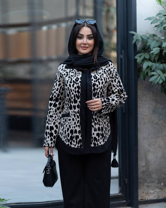 پالتو پلنگی مخمل ( کت مجلسی)