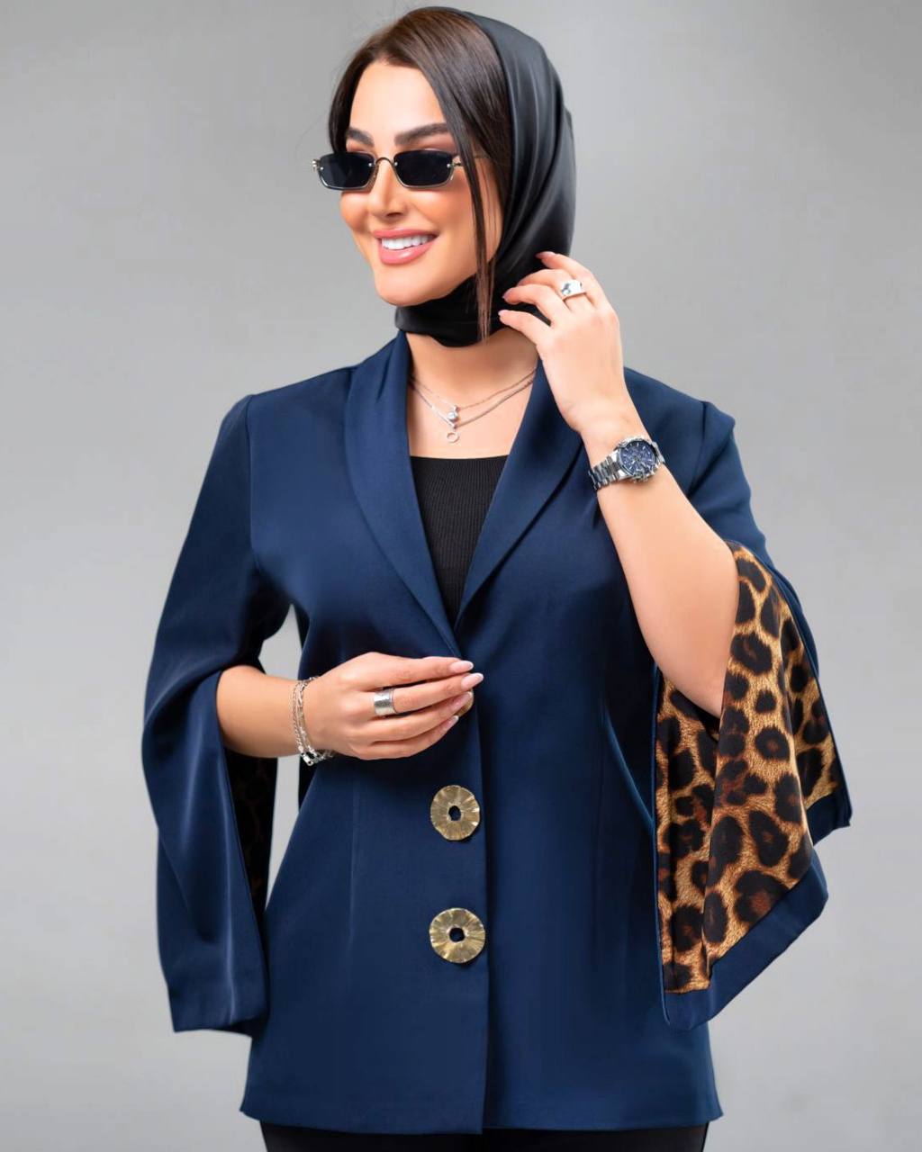 کت آستین دوحالته عیدانه آزاده