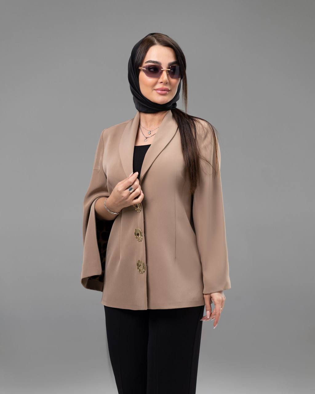 کت آستین دوحالته عیدانه آزاده