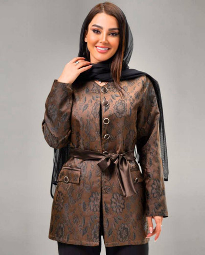 مانتو ژاکارد ابریشمی عیدانه