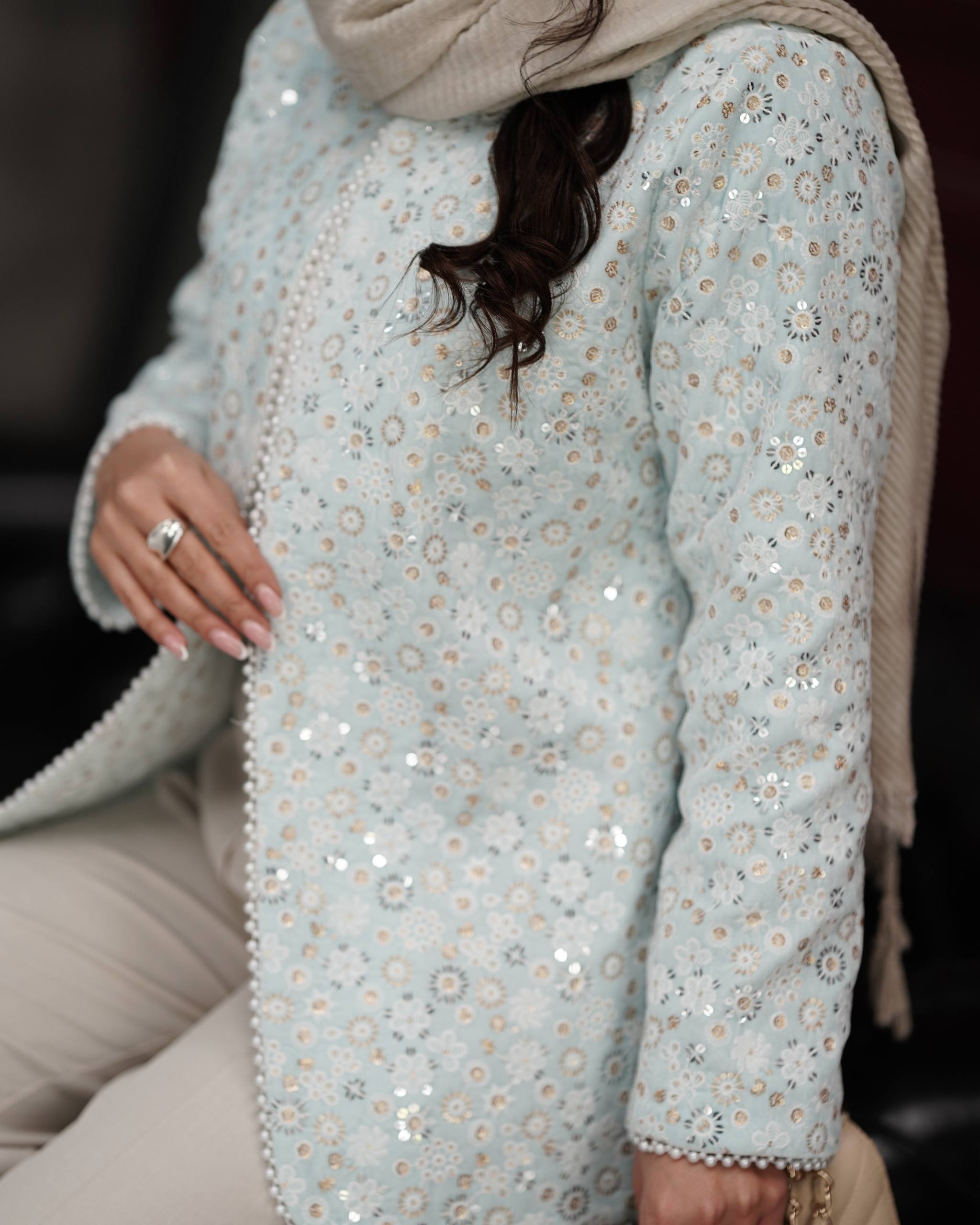 کت  مخمل  سوزندوزی عیدانه پرنسا