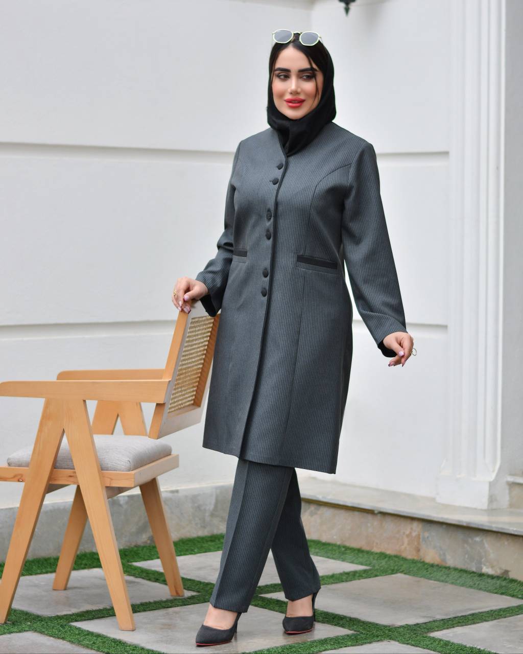 مانتو شلوار اداری دیپلمات دیبا