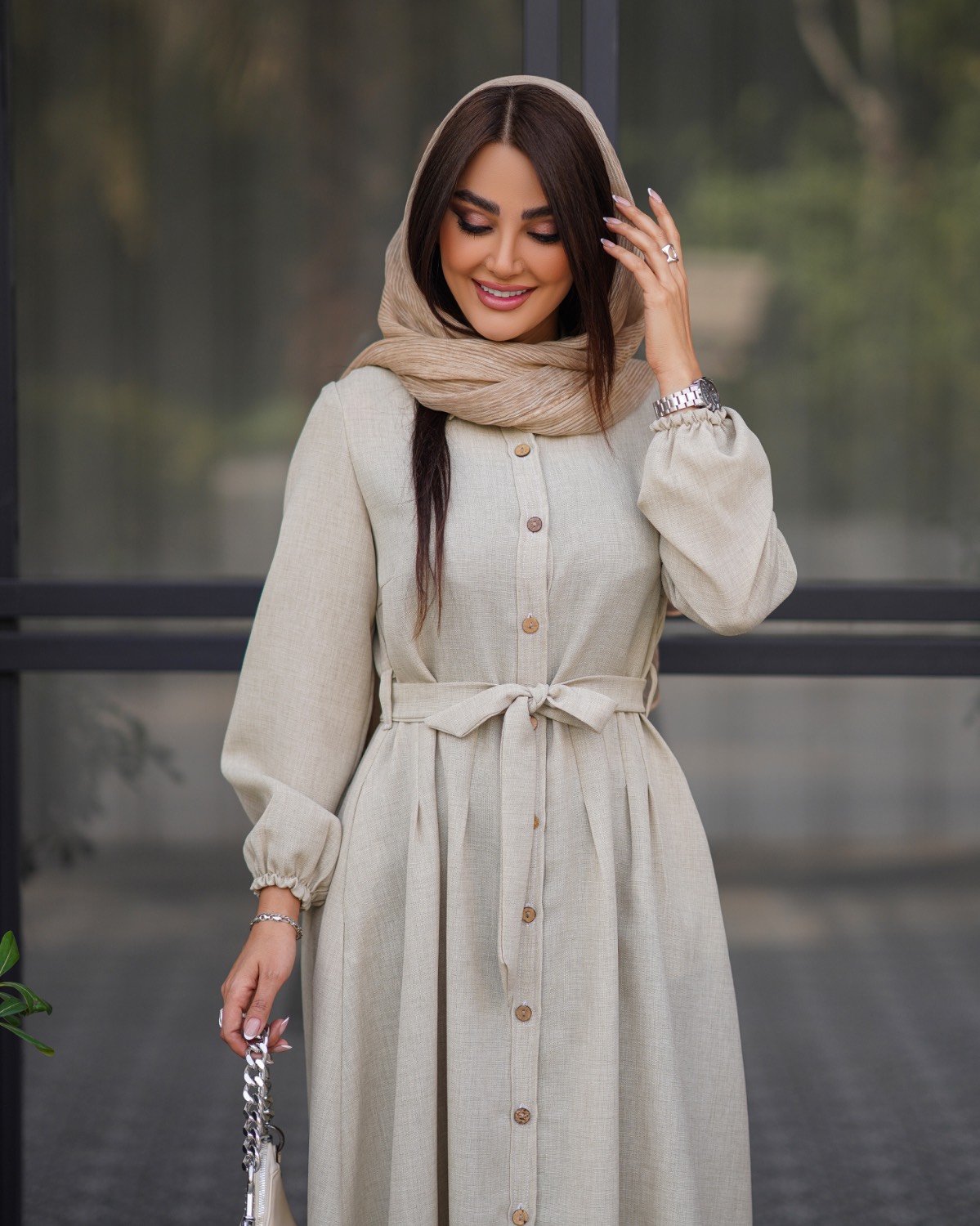 مانتو بلند پیراهنی پریزاد
