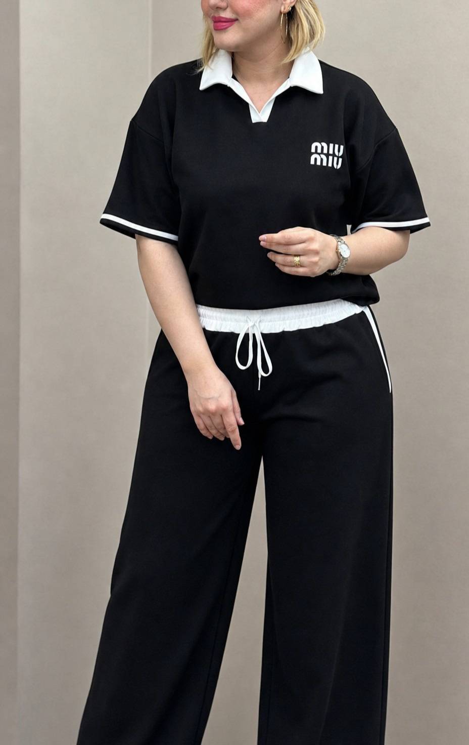 ست تیشرت شلوار اورجینال میومیو (miu miu)