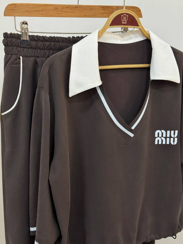 ست miu miu پایین گت دار سیلک