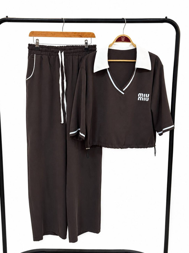 ست miu miu پایین گت دار سیلک